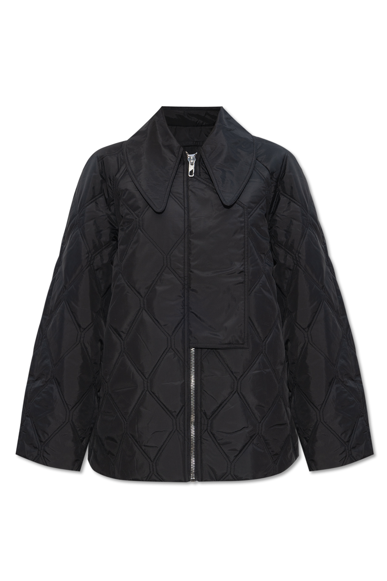 Black Quilted jacket Ganni Vitkac GB